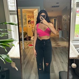 Princess Polly Pink Tie Top